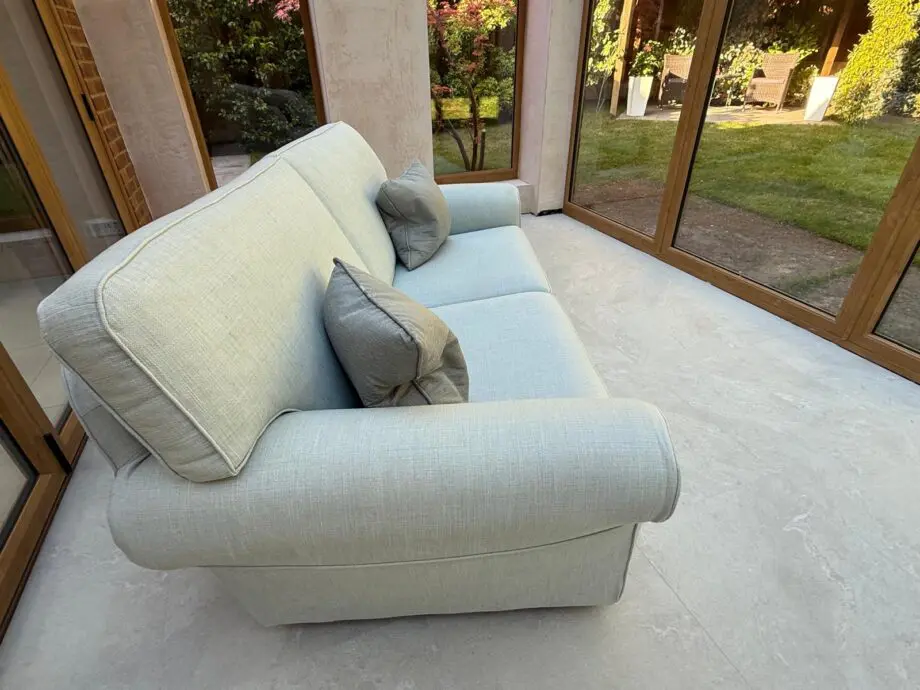 3 seater light green multi York sofa
