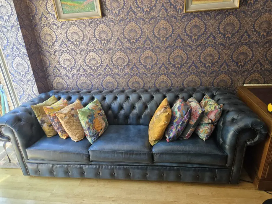 Dark Blue Chesterfield Sofa