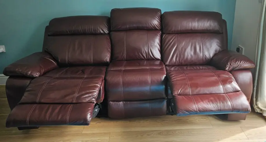 Moreno 3 seater and 2 seater Leather Sofa Power Recliners (Sofa set)