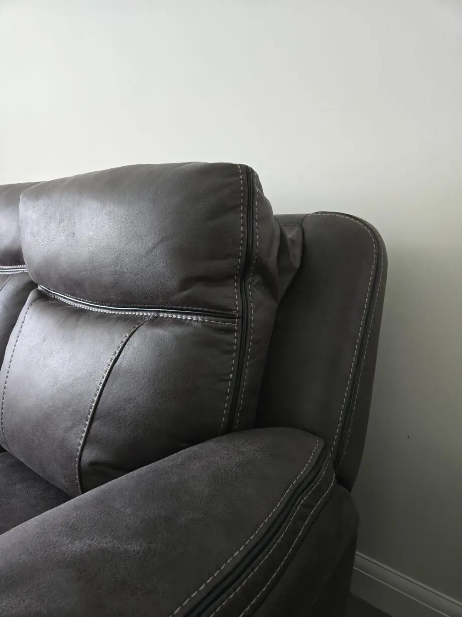 Brand new 3 seat recliner sofa with matching foot stool