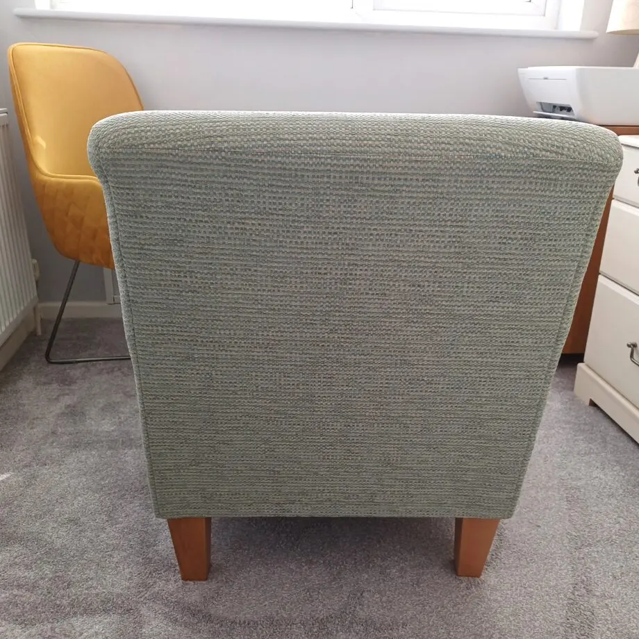 John Lewis single green chair