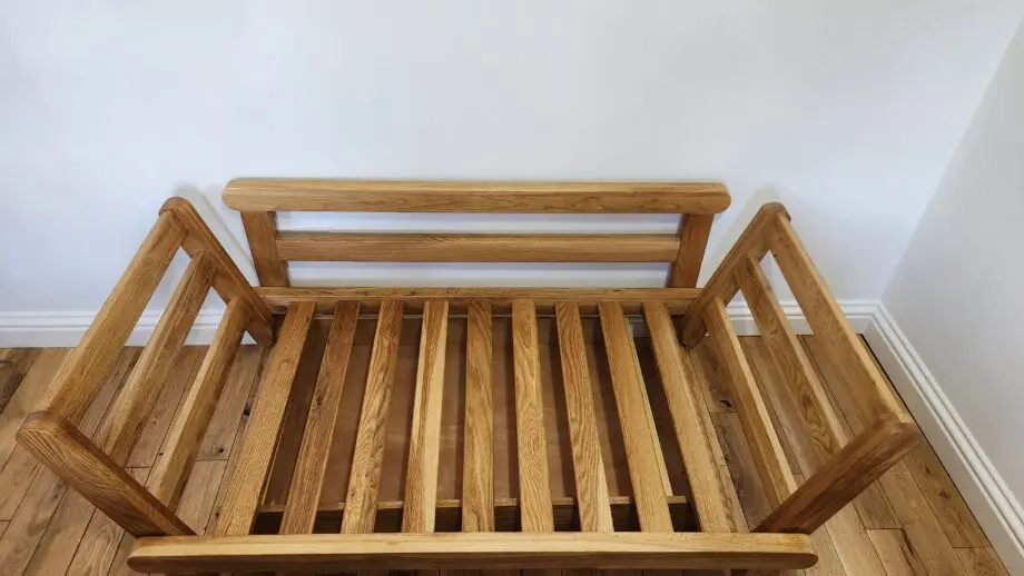 Futon Company solid oak 2 seater sofa bed