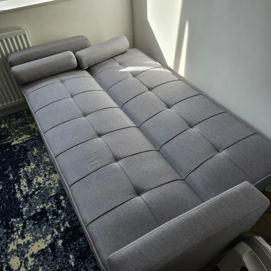 Light Grey Clic Clac 3 Seater Sofa Bed