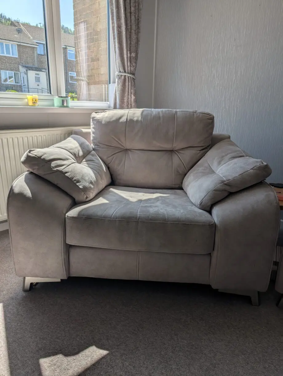 Light grey armchair