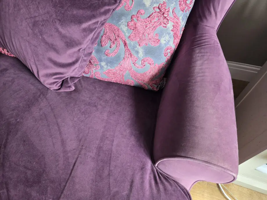 2 x Purple Sofology Liberte Sofas Mila Plum Mix Velvet