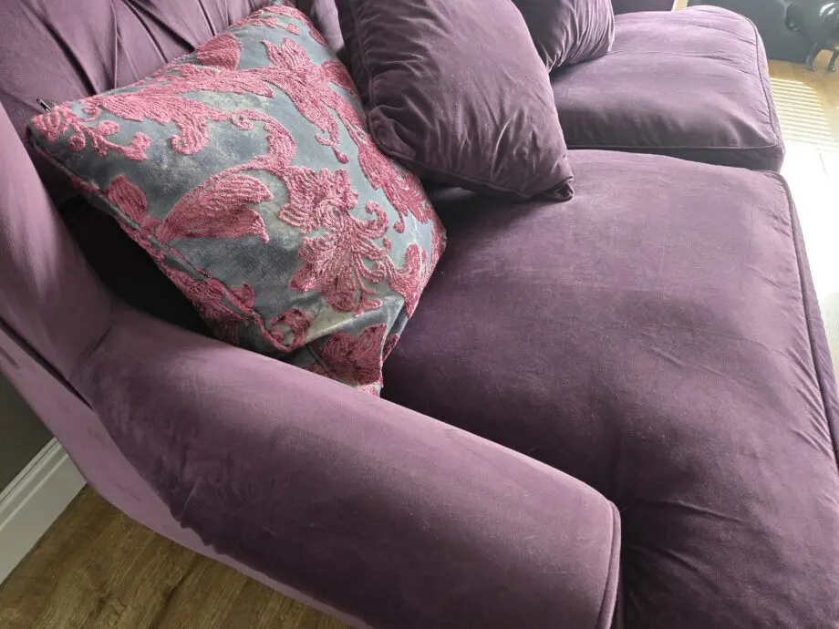 2 x Purple Sofology Liberte Sofas Mila Plum Mix Velvet