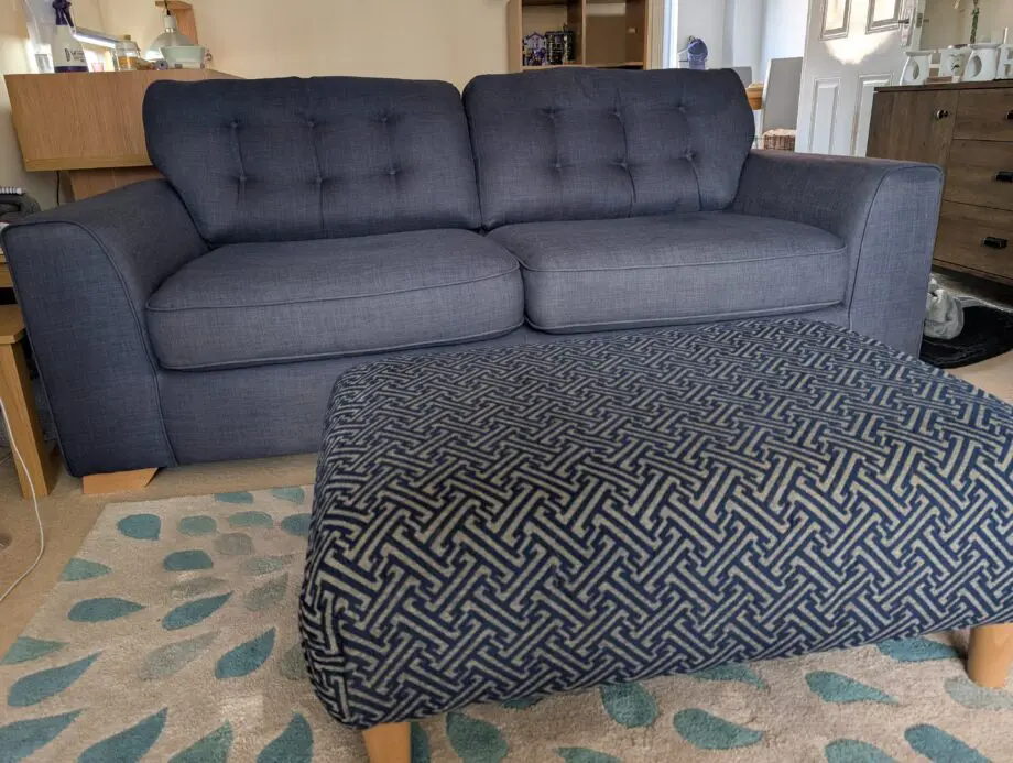 Sofology Felton 3 Seater Sofa Blue
