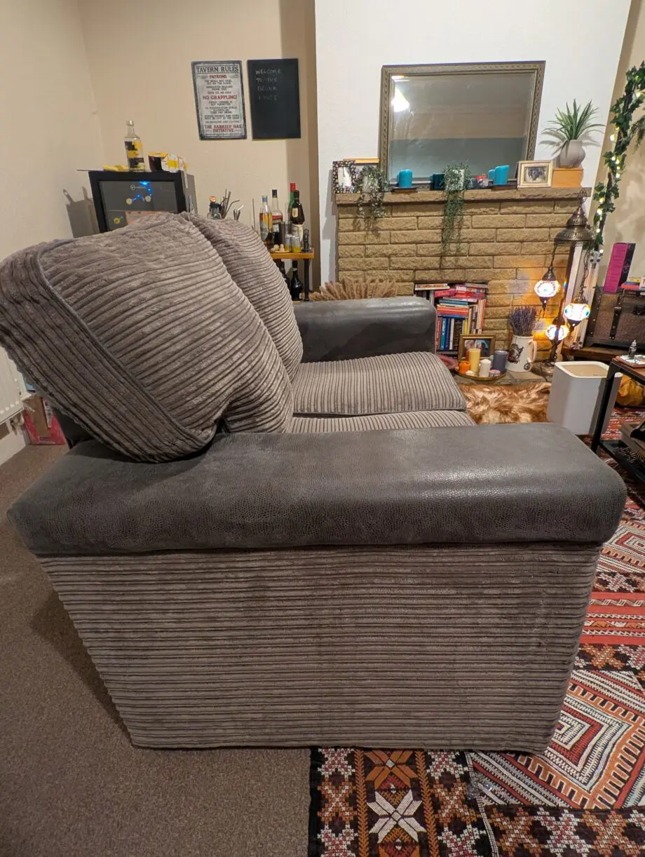 2 x Grey Double Seater Sofas – Very Comfortable & Supportive