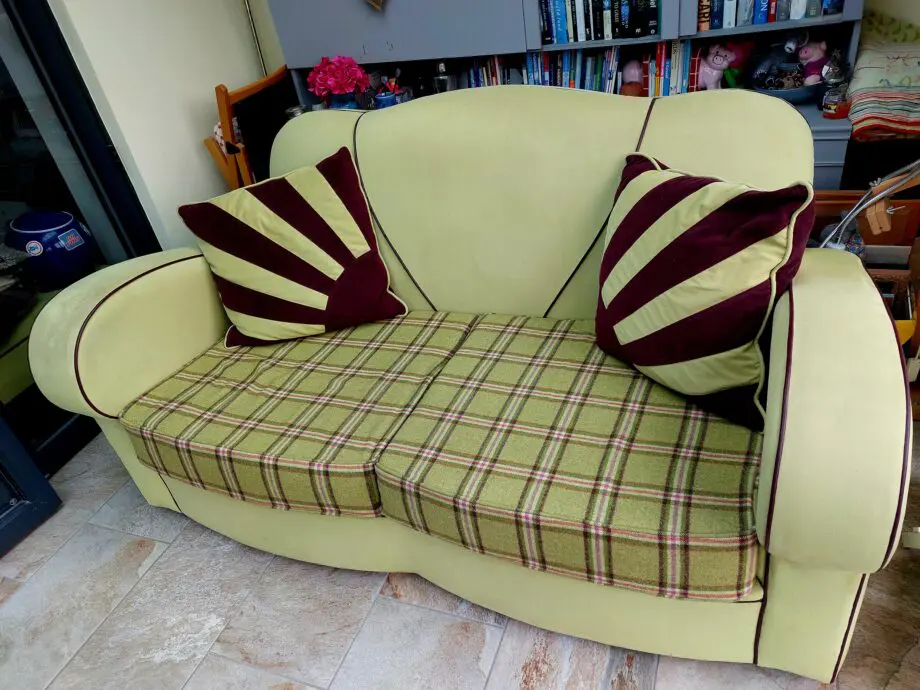 A pair of Scandecor, art deco style sofas