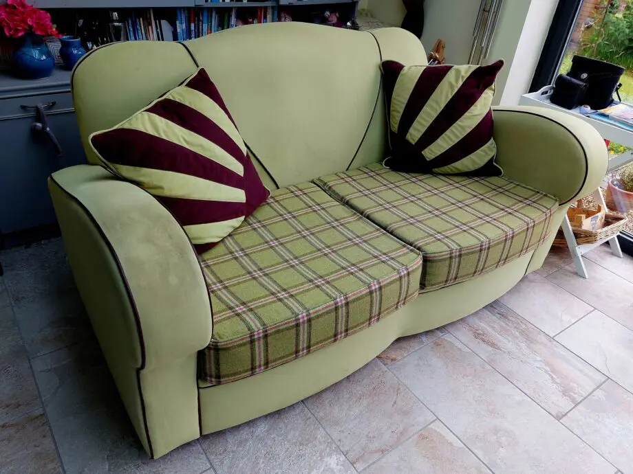 A pair of Scandecor, art deco style sofas