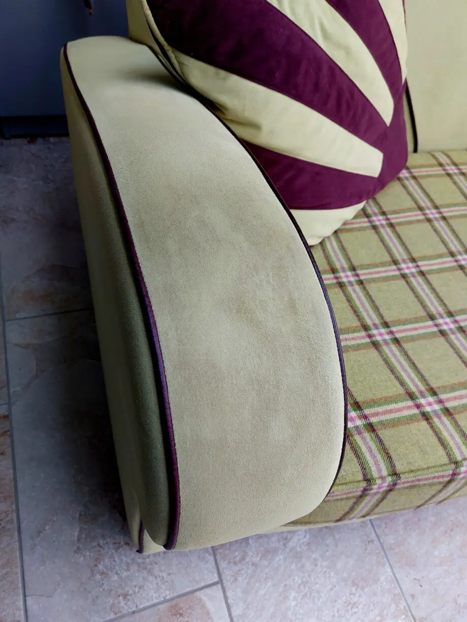 A pair of Scandecor, art deco style sofas