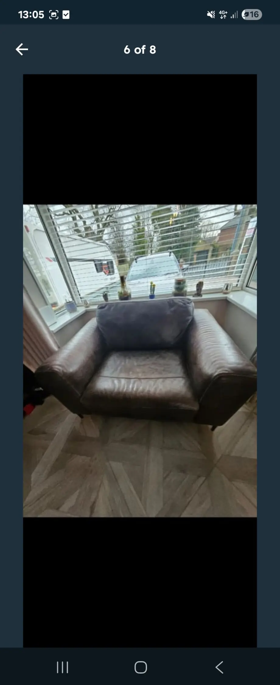 Barker and Stonehouse large leather armchair