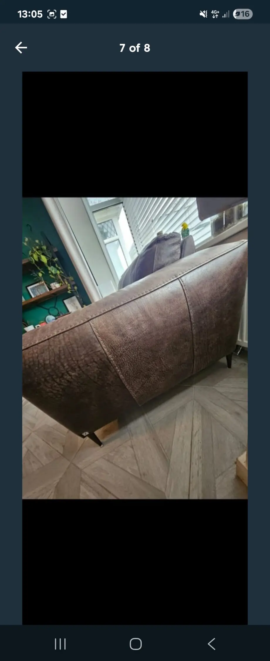Barker and Stonehouse large leather armchair