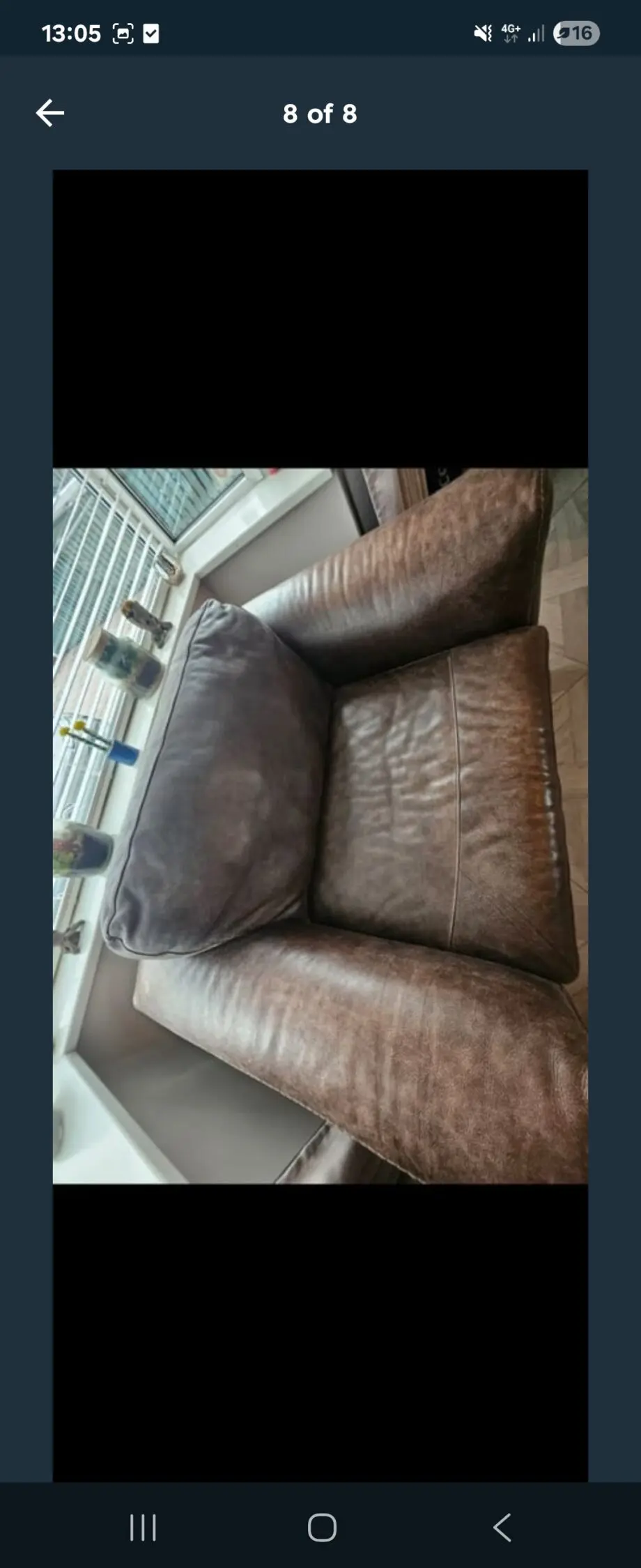 Barker and Stonehouse large leather armchair