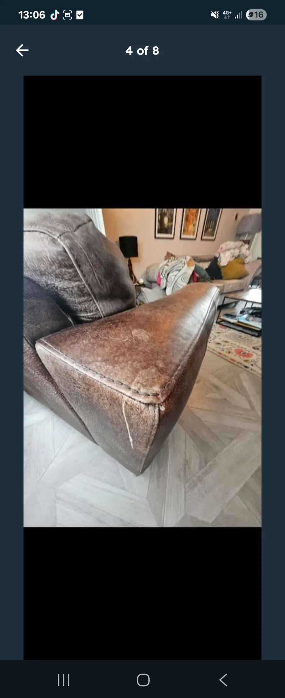 Barker and Stonehouse large leather armchair