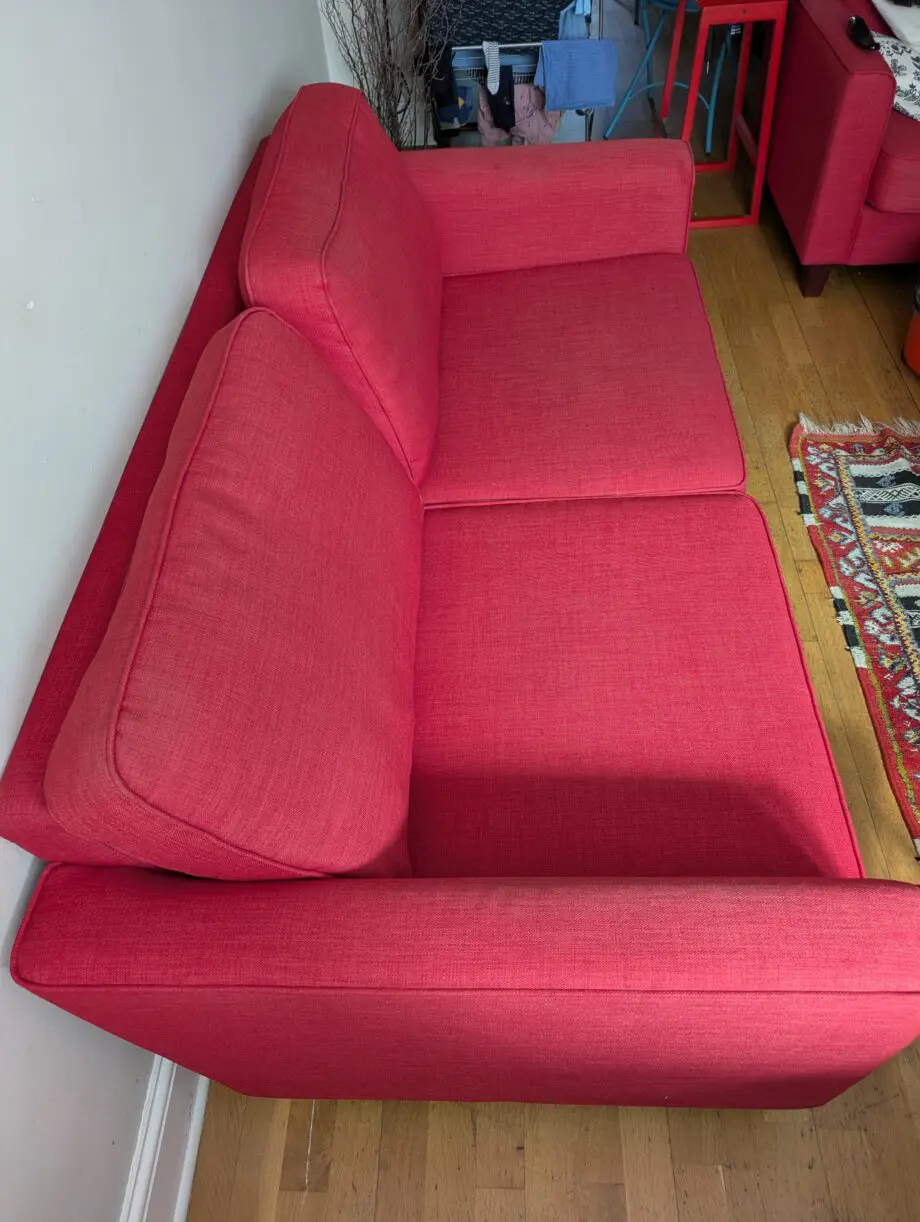Sofa and matching armchair