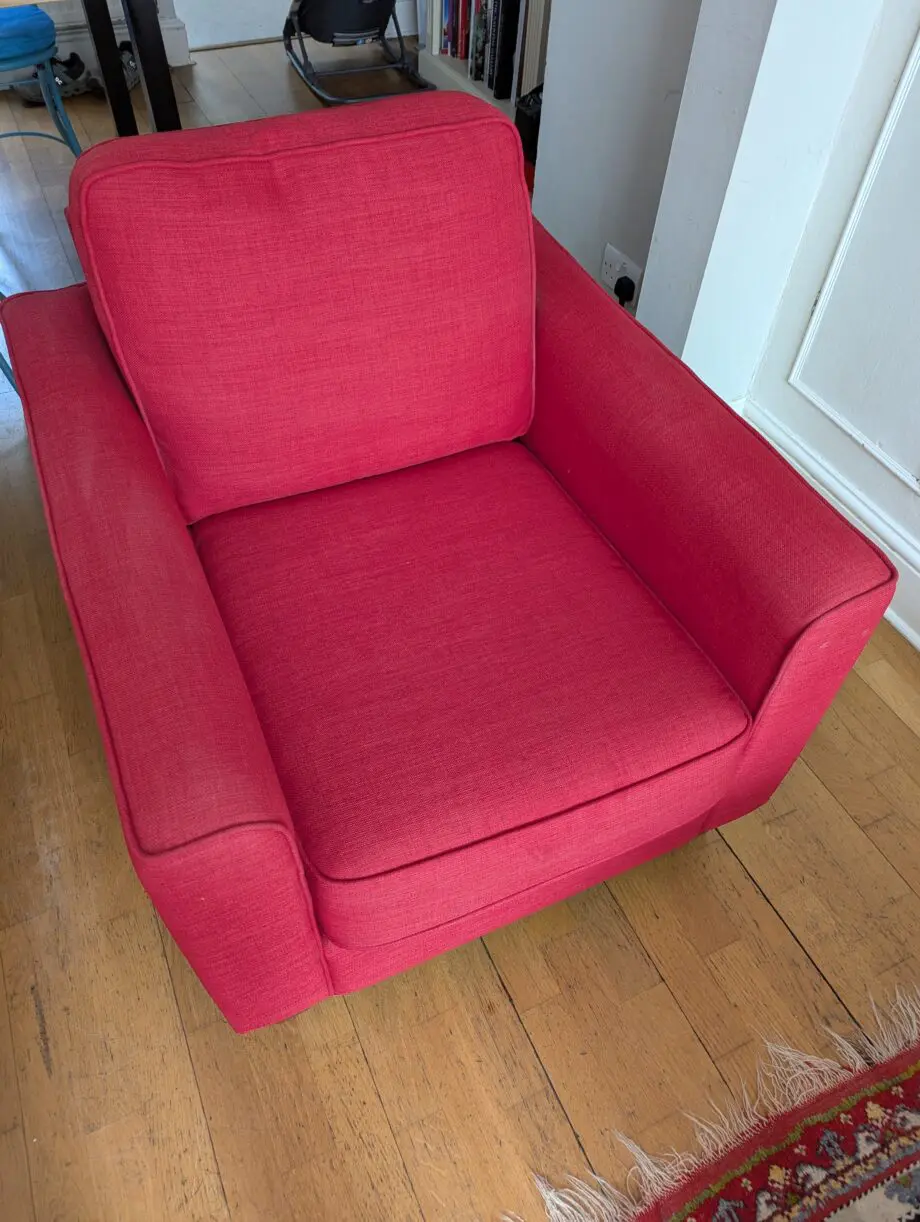 Sofa and matching armchair
