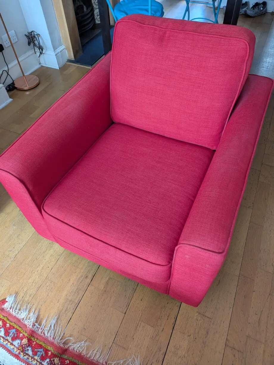 Sofa and matching armchair