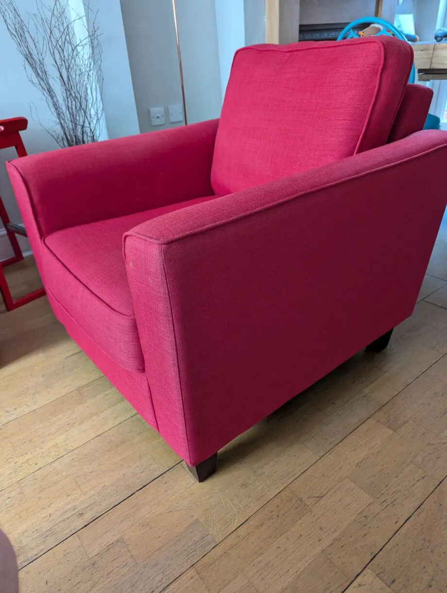Sofa and matching armchair