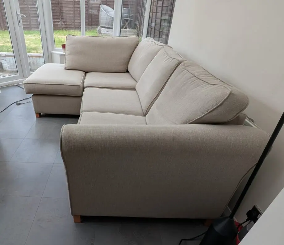 DFS L shaped sofa bed