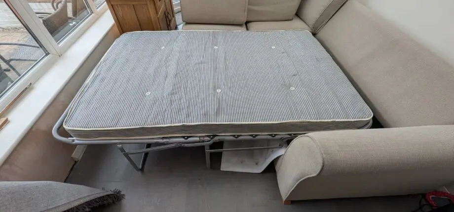 DFS L shaped sofa bed