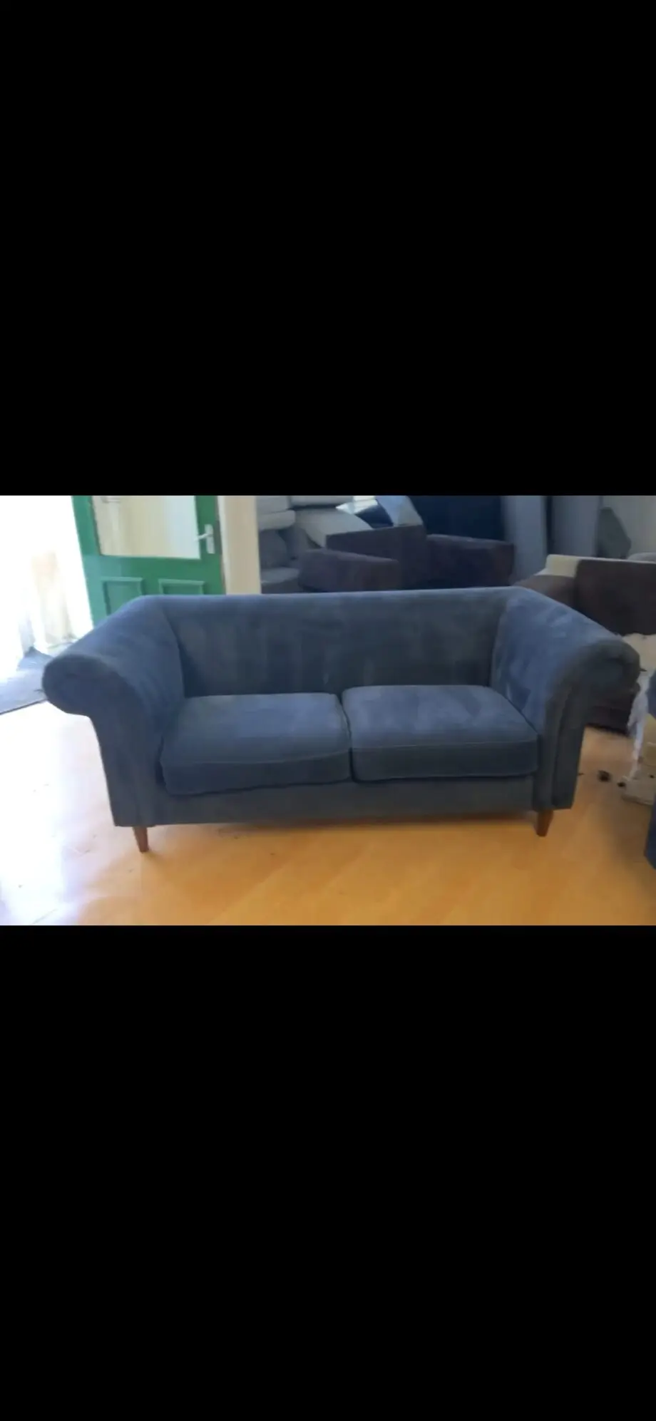 Navy blue Laura Ashley Sofas Set £469 99