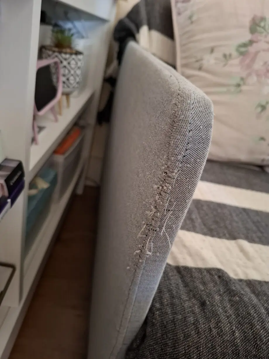 2 seat grey sofa bed Ikea