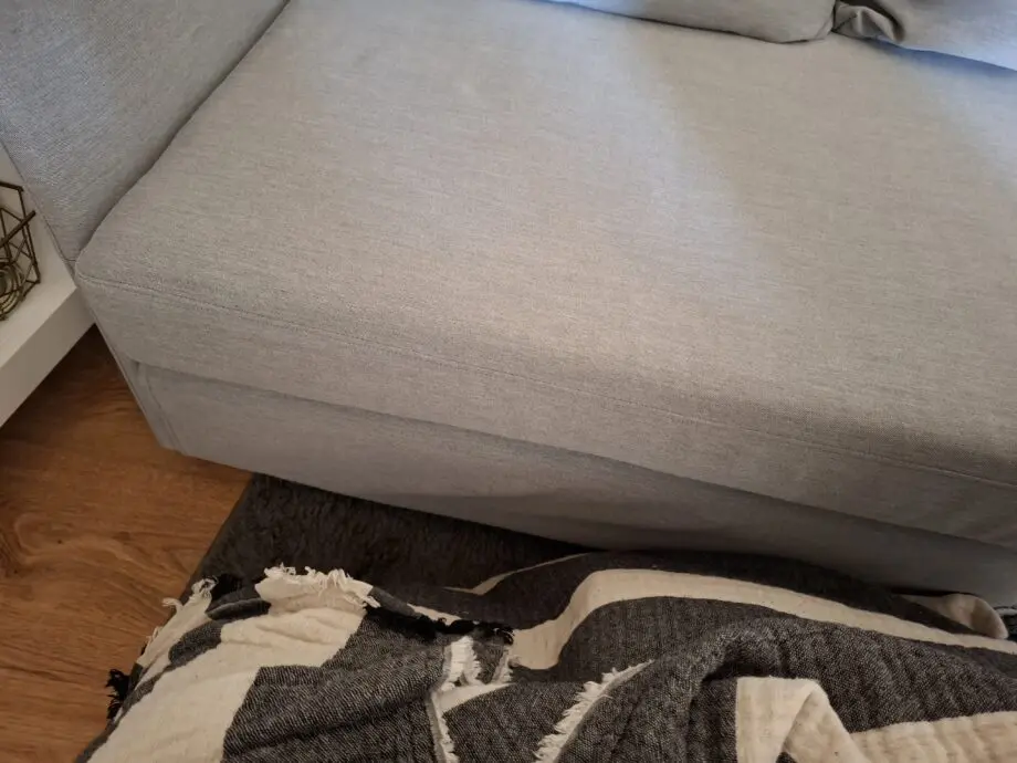 2 seat grey sofa bed Ikea