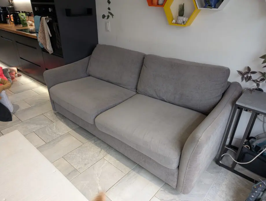 Snug The Rebel 3 Seater Sofa Bed - Mid Grey / Brown