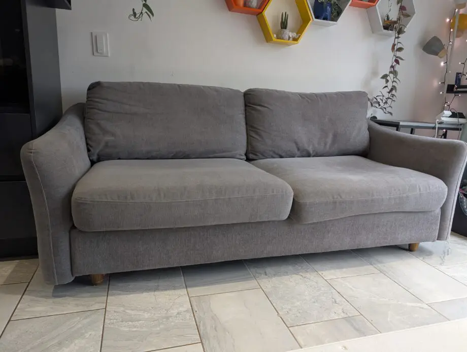 Snug The Rebel 3 Seater Sofa Bed - Mid Grey / Brown