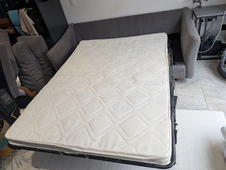 Snug The Rebel 3 Seater Sofa Bed - Mid Grey / Brown