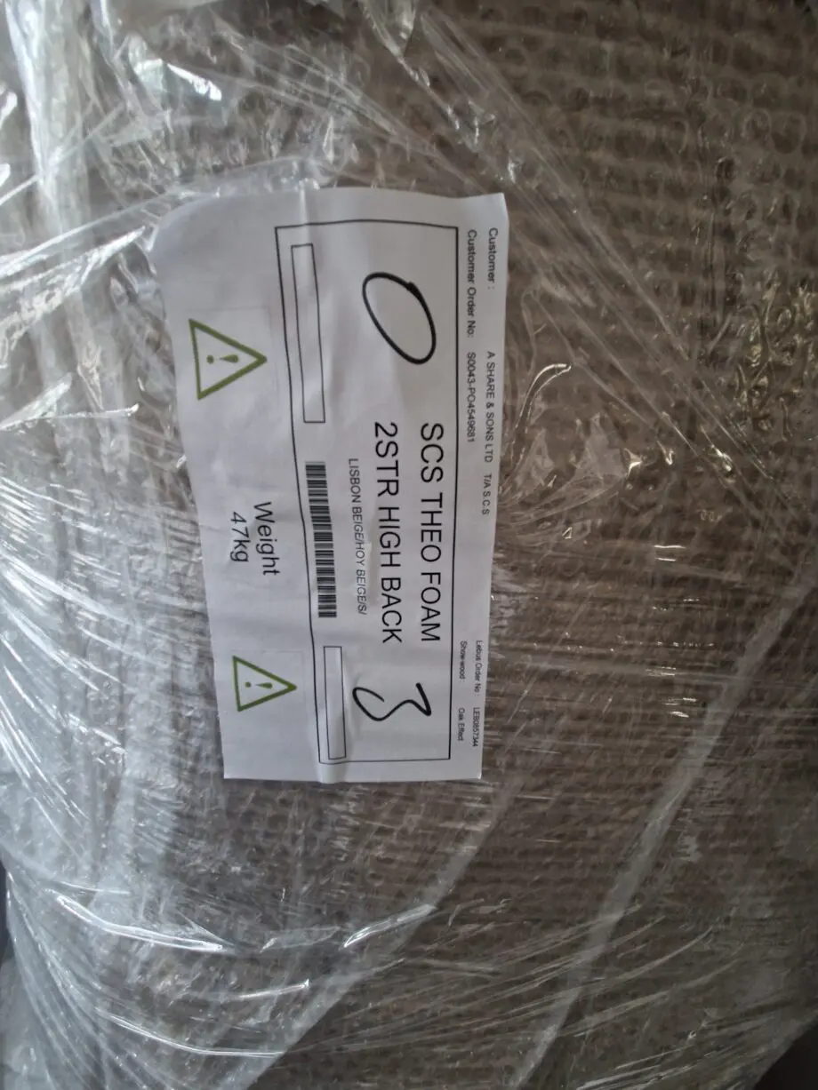 SCS 2 Seater Theo Standard High Back Beige