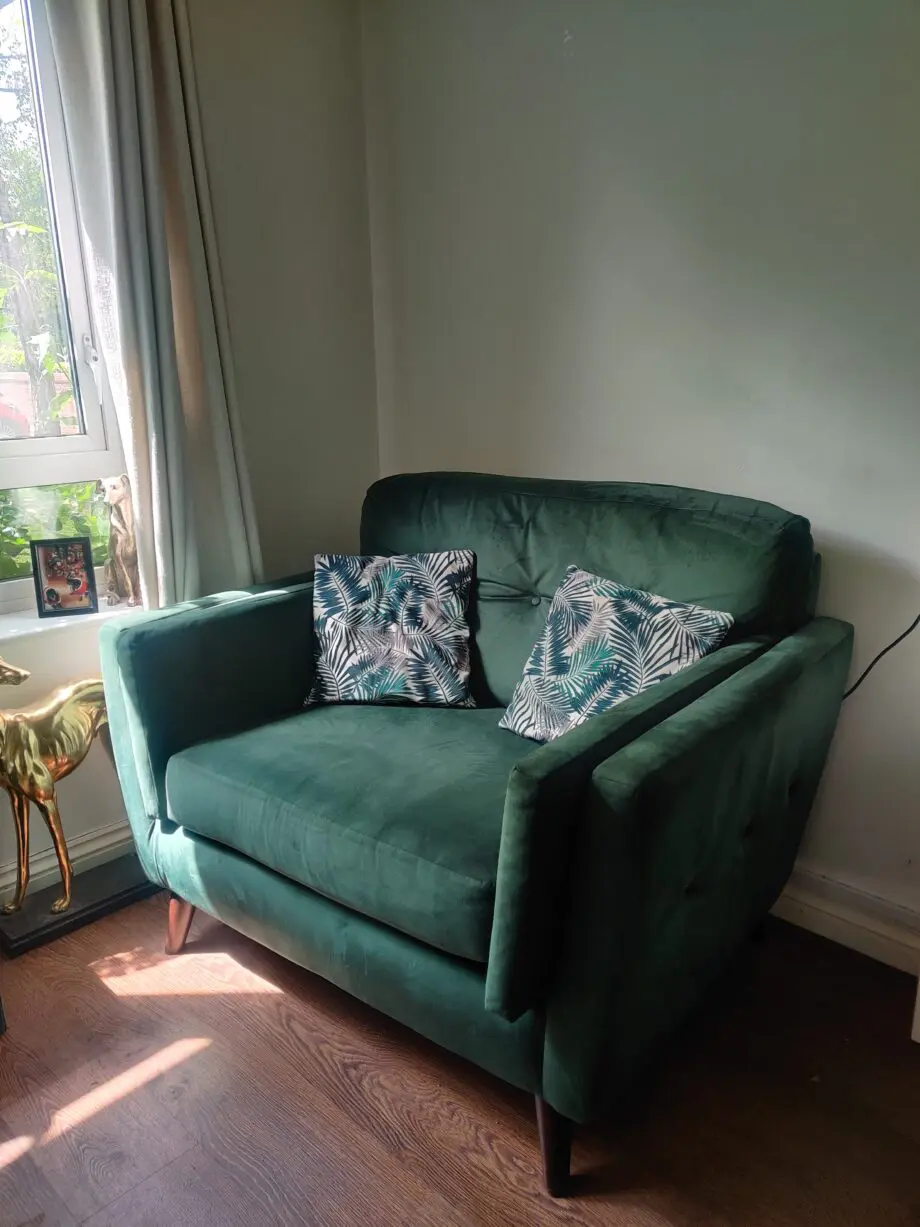 SCS Emerald Green Ferndale Corner Sofa with Snuggle Chair (Sofa set)