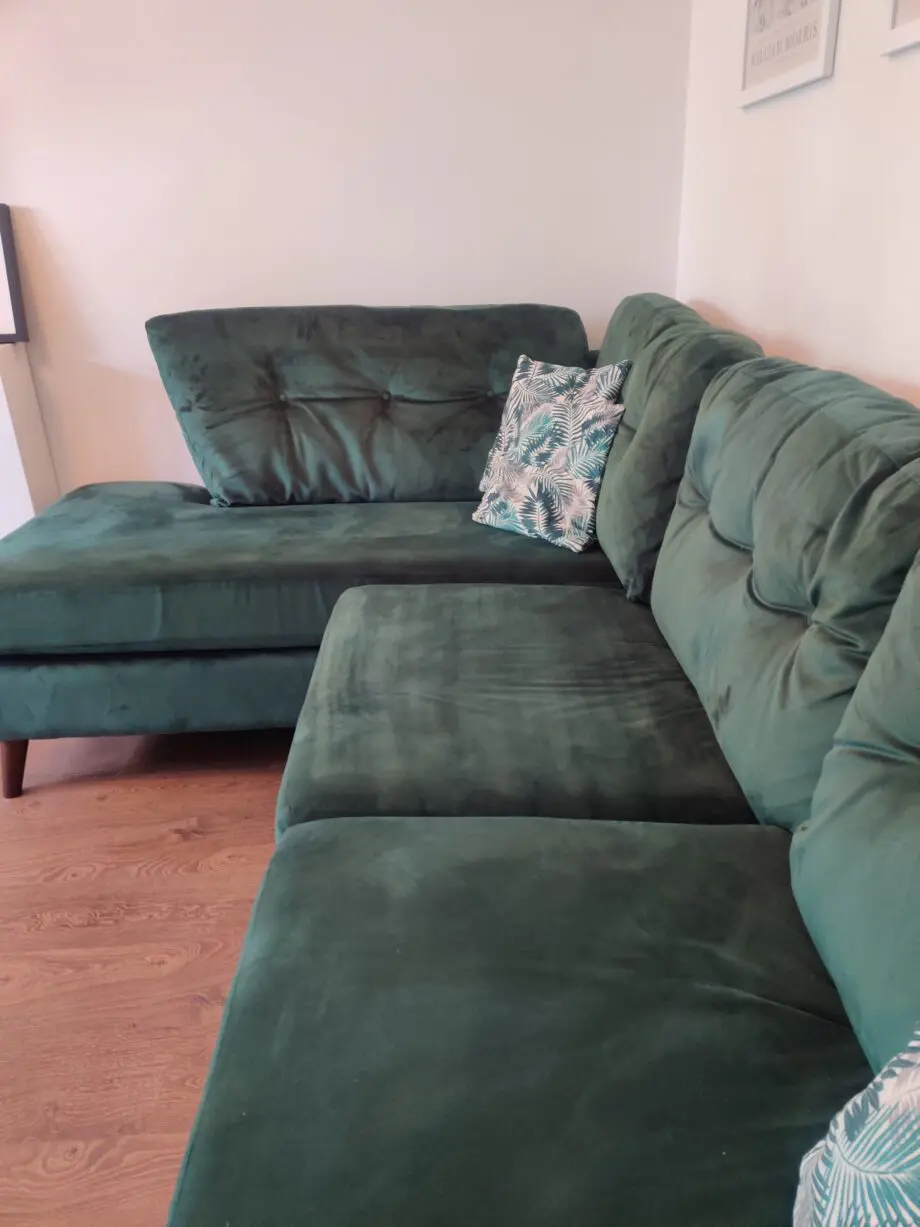 SCS Emerald Green Ferndale Corner Sofa with Snuggle Chair (Sofa set)