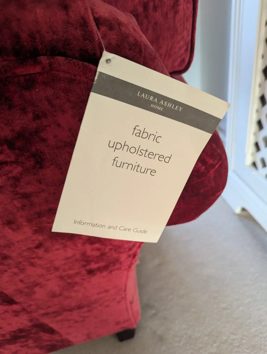Laura Ashley Red Velvet Sofa Set