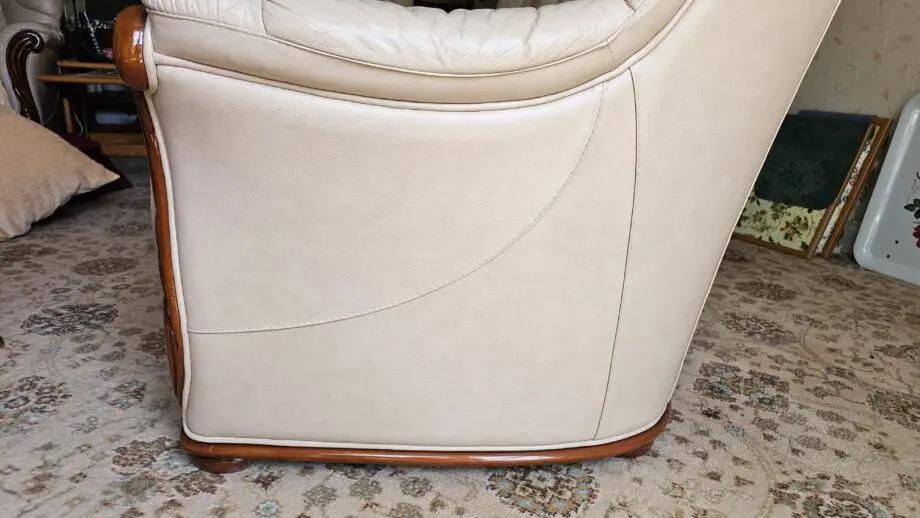 Vineys leather 3 seater sofa