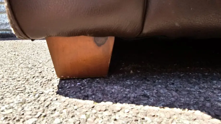 2 Seater Large Brown Leather Sofa