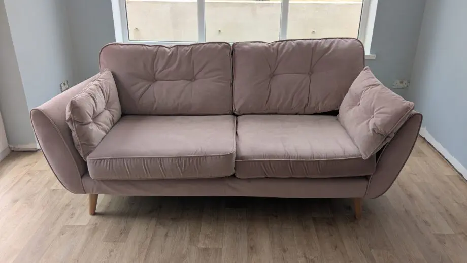 French Connection DFS Zinc Pink Sofa