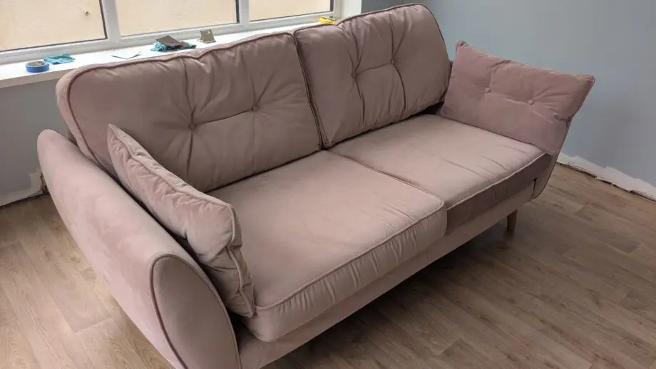 French Connection DFS Zinc Pink Sofa