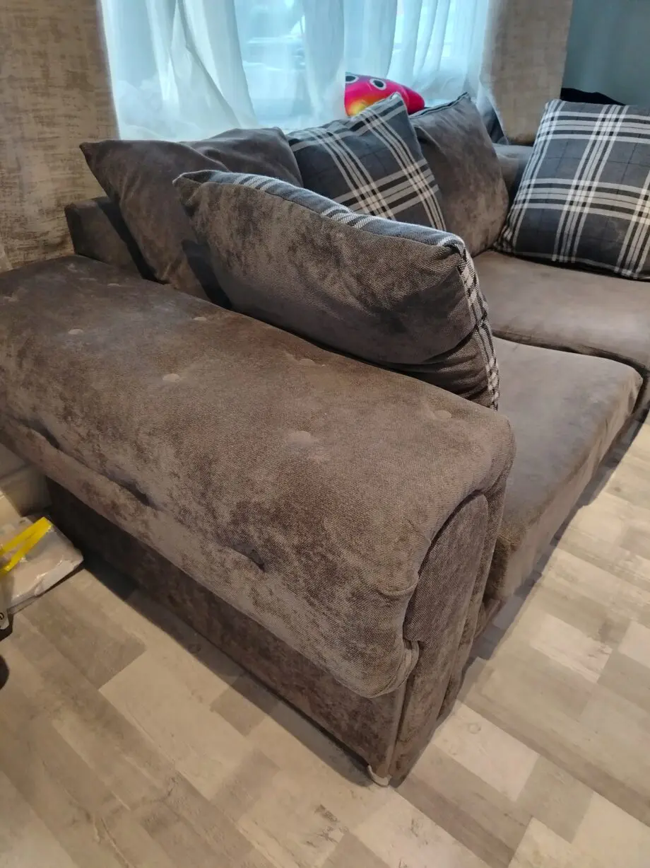 Lovely grey Chenille fabric 2 and 3 seater sofa set