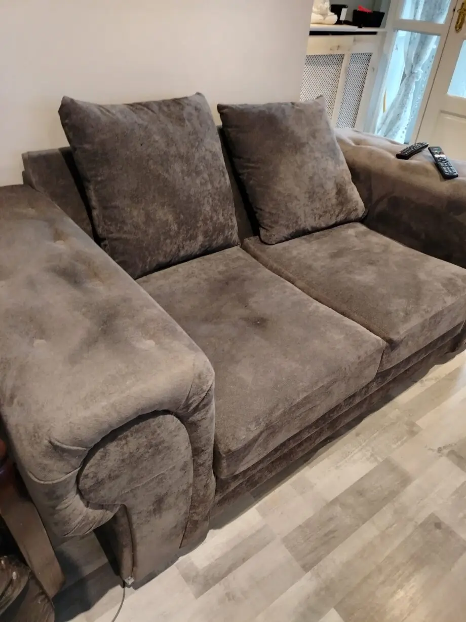 Lovely grey Chenille fabric 2 and 3 seater sofa set