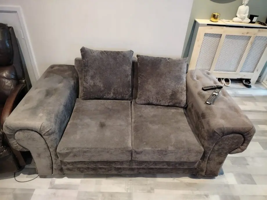 Lovely grey Chenille fabric 2 and 3 seater sofa set