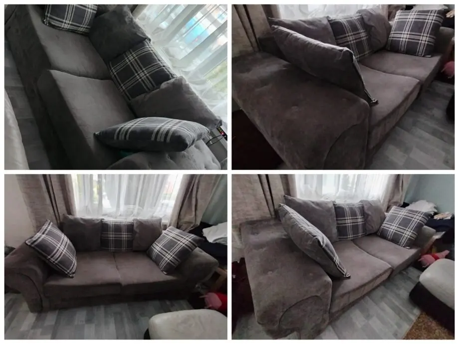 Lovely grey Chenille fabric 2 and 3 seater sofa set