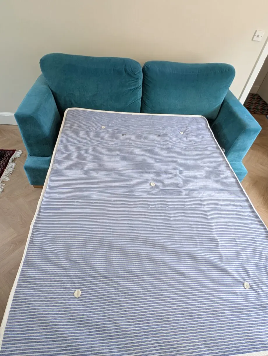 DFS Freya 3 Seater Deluxe Sofa bed in Teal