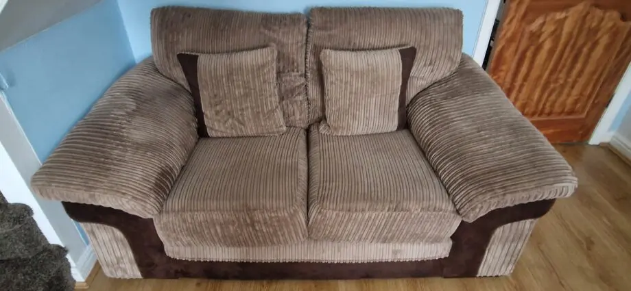 DFS 3 Seater and 2 Seater Chocolate Sofa