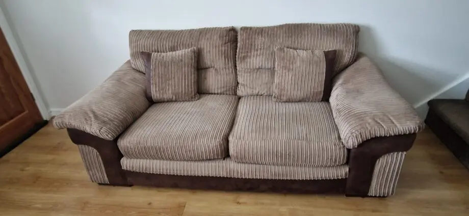 DFS 3 Seater and 2 Seater Chocolate Sofa