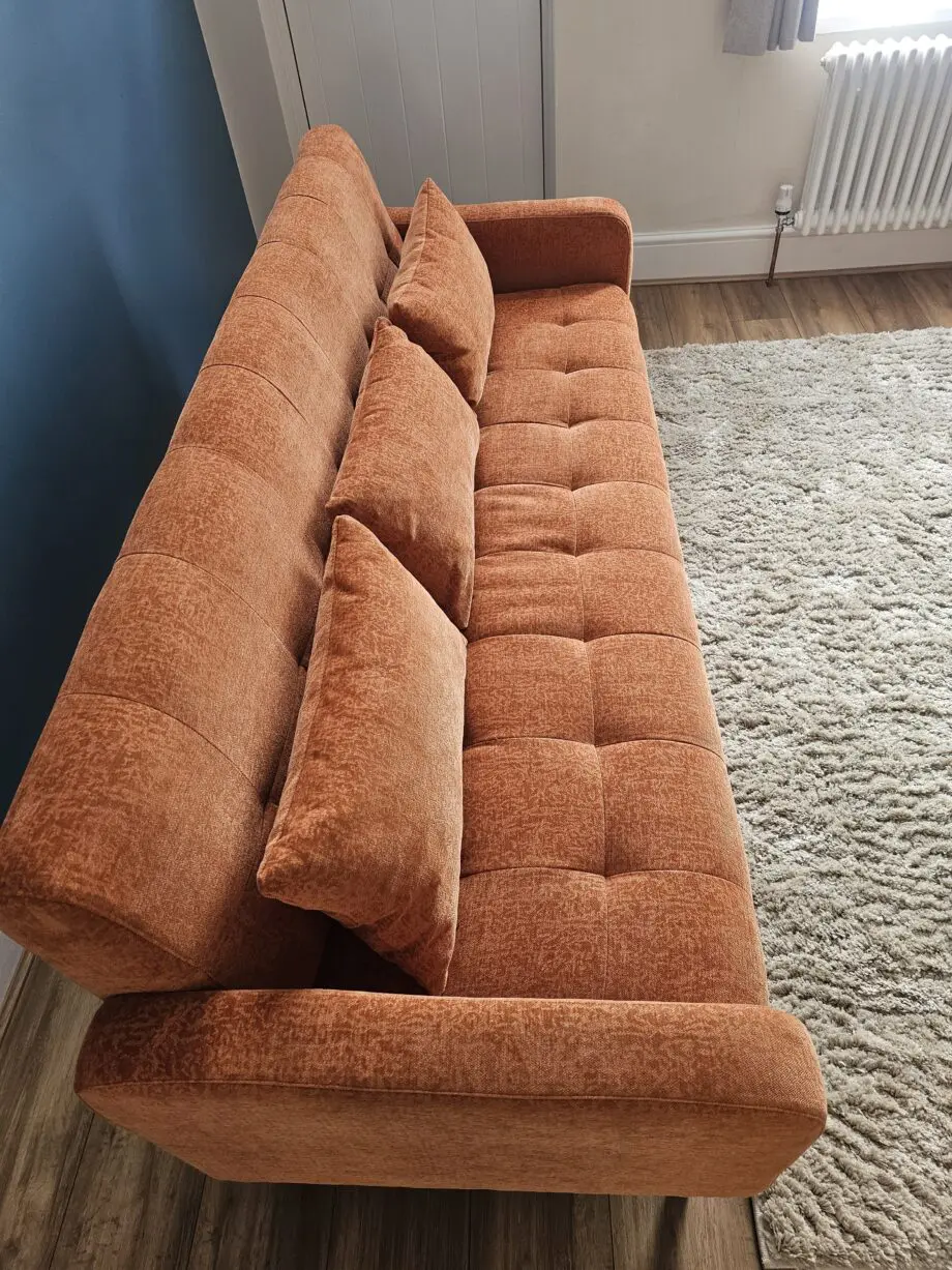 The Range 3 Seater Sofa in Amber