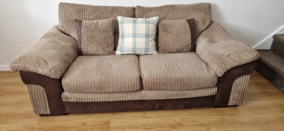 DFS 3 Seater and 2 Seater Chocolate Sofa