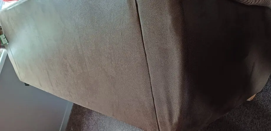 3 seater brown corduroy effect