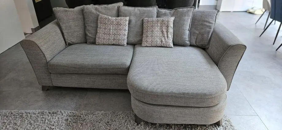 DFS Silver Lorella Corner Chaise